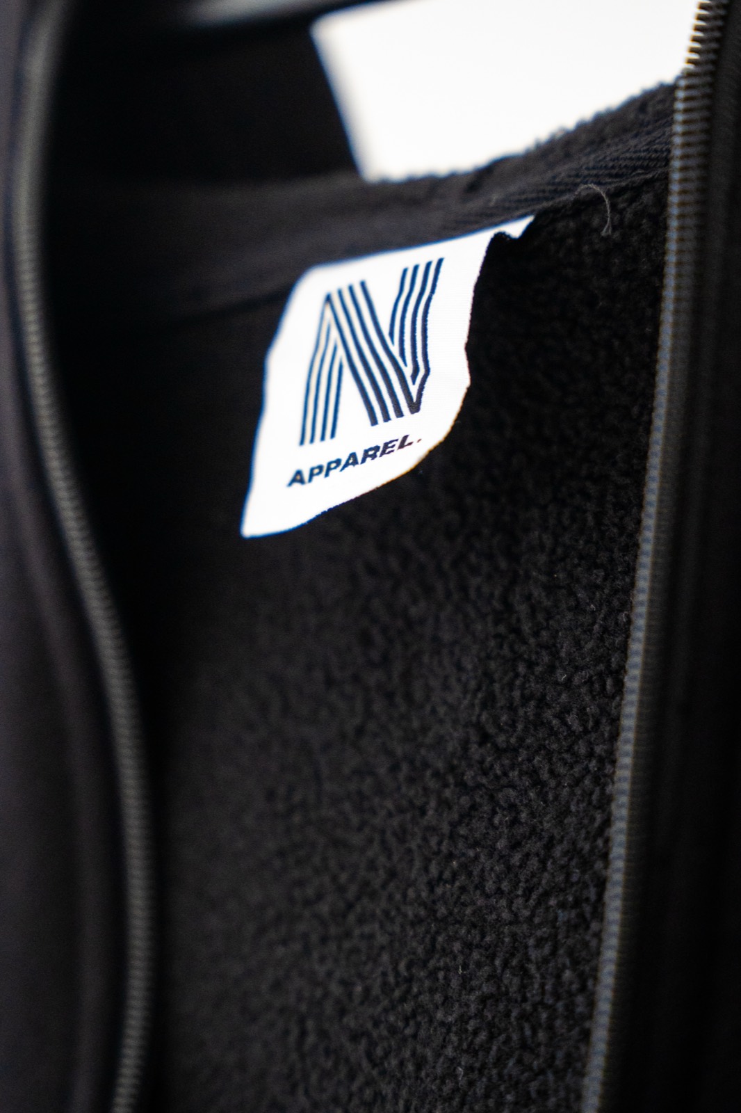 NVS Apparel fleece label