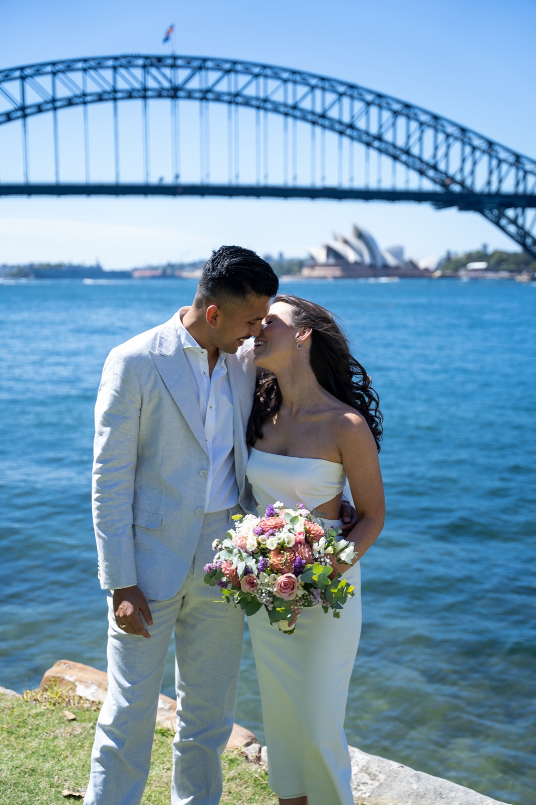 Couple at Sydney harbour